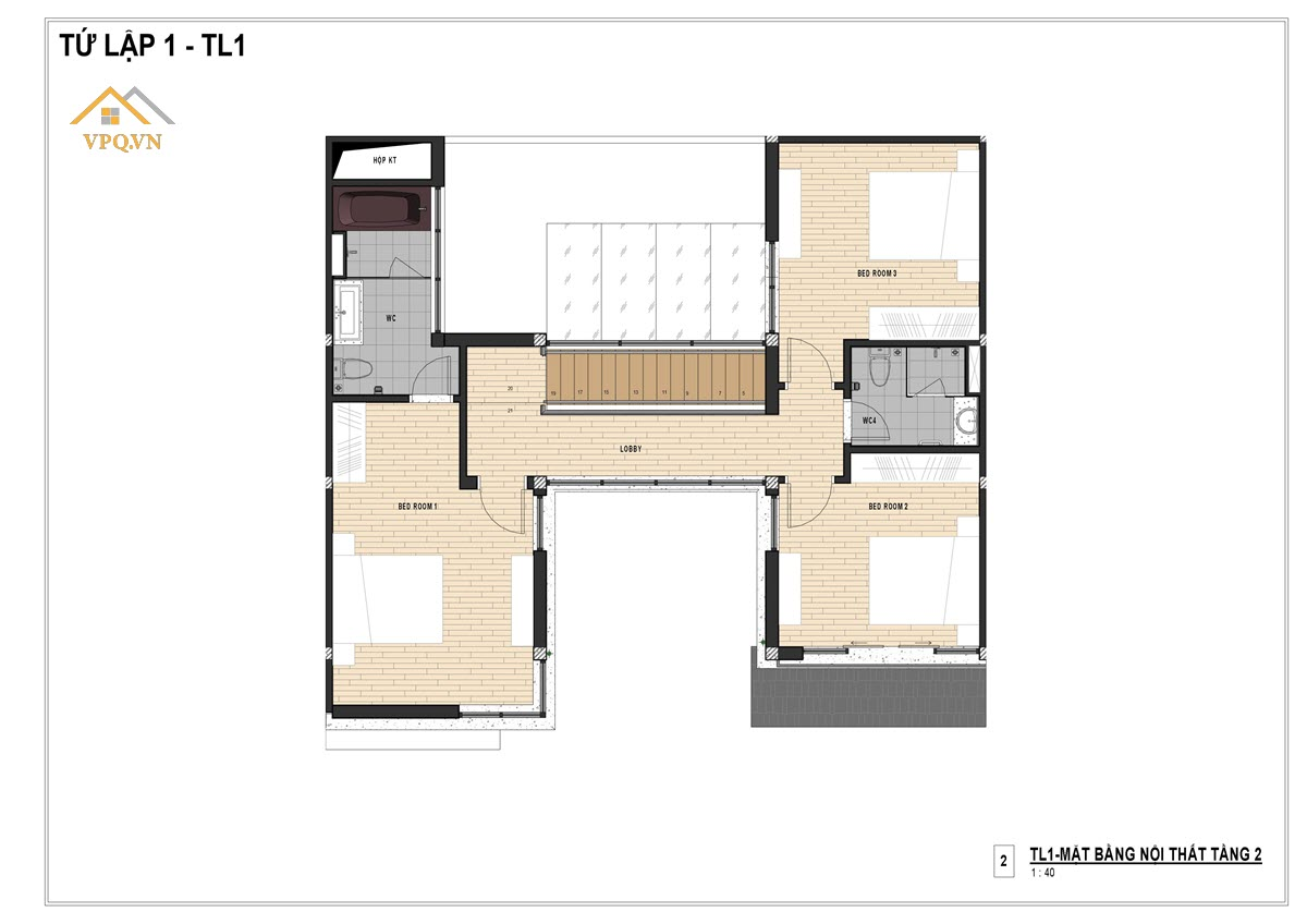  Mặt bằng Biệt thự kho&aacute;ng n&oacute;ng Quang Hanh - Tứ lập - T2